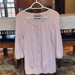 Juicy Couture Pink Cardigan Large
